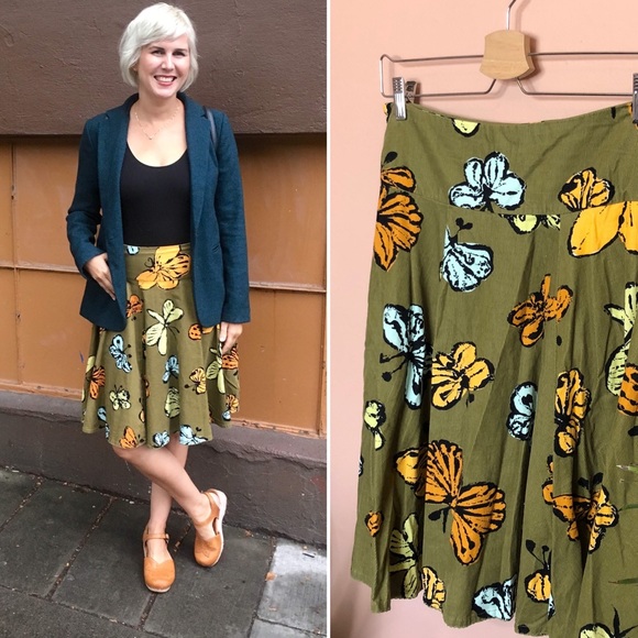 Anthropologie Dresses & Skirts - Anthropologie Fei butterfly print skirt